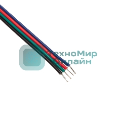 Лента светодиодная Rexant 24В, COB 12Вт/м, 720 LED/м, RGb, 10мм, 5м, IP20