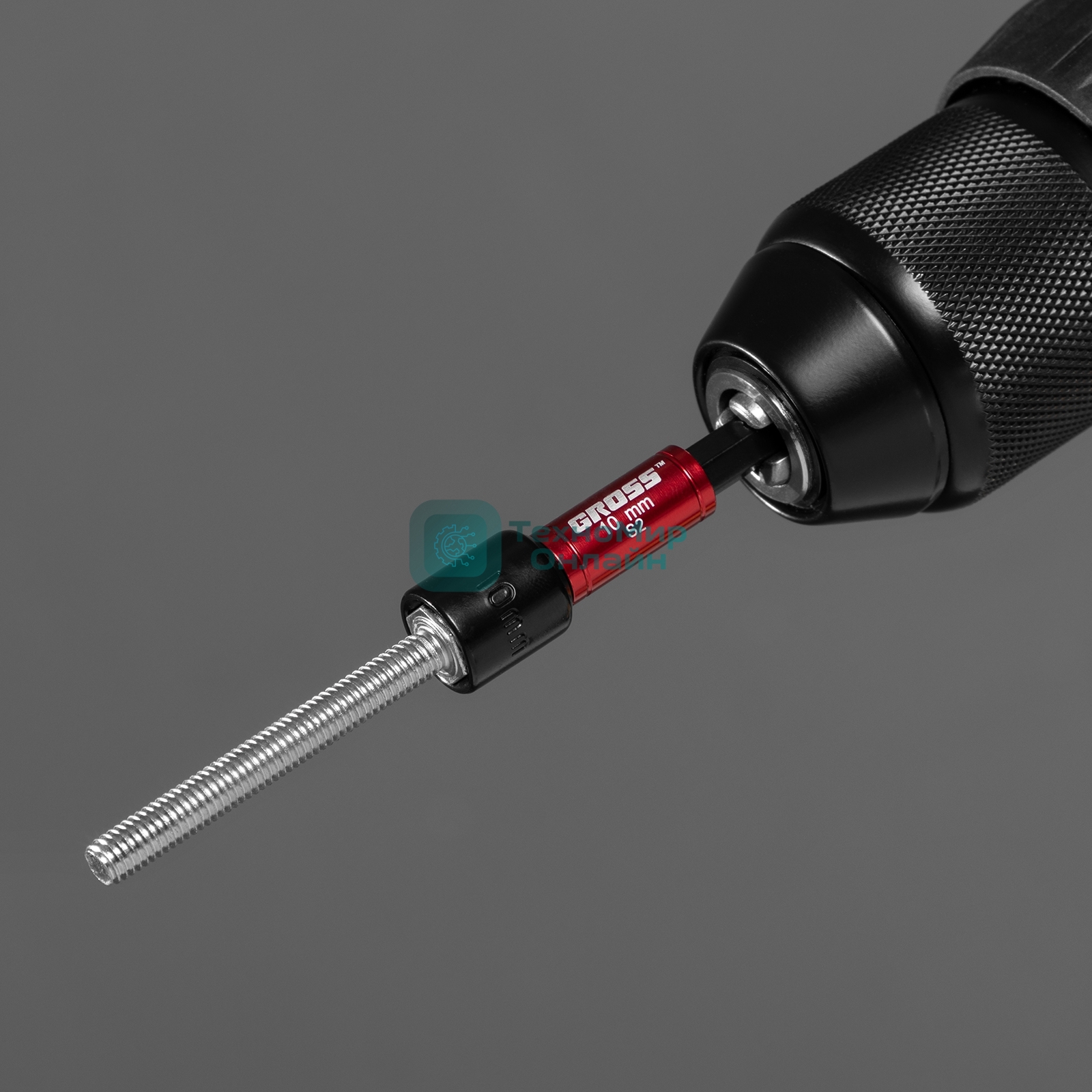 Бита с торцевой головкой GROSS, магнит. Nut-Driver, 10 мм, S2Gross 11619