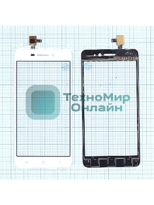 Сенсорное стекло (тачскрин) для Lenovo S60 белое