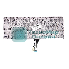 Клавиатура для ноутбука MacBook A1370 2011+ черная с подсветкой, плоский ENTER