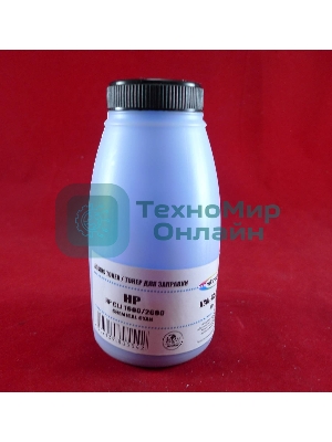 Тонер HP CLJ 1600/2600 Cyan, химический (фл. 80г) B&W Premium (Mitsubishi) фас. России