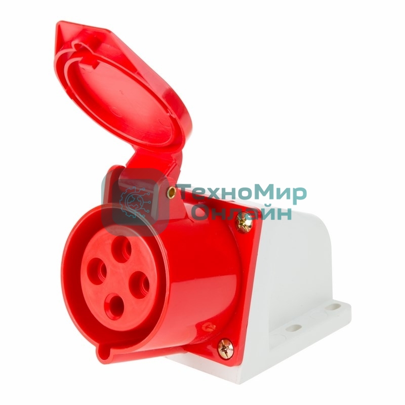 Розетка Rexant 124 стационарная 3Р+РЕ 32А 380В IP44