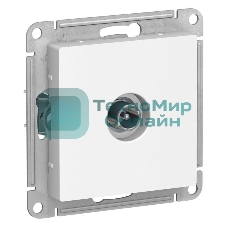 Механизм розетки TV AtlasDesign проходной 4DB белый SchE ATN000192