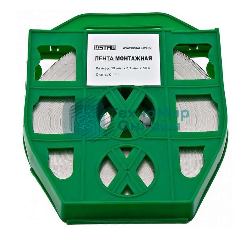 Лента бандажная C202 20х50 пластик (F 207; COT 37; F 2007; F 20.7; F 20; ЛМ-50) (уп.50м) ИНСТАЛЛ 41022