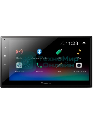 Автомагнитола Pioneer DMH-A345BT, 2 DIN, 6.8
