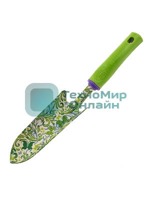 Совок посадочный узкий Palisad 55х330 мм, стальной, пластиковая рукоятка