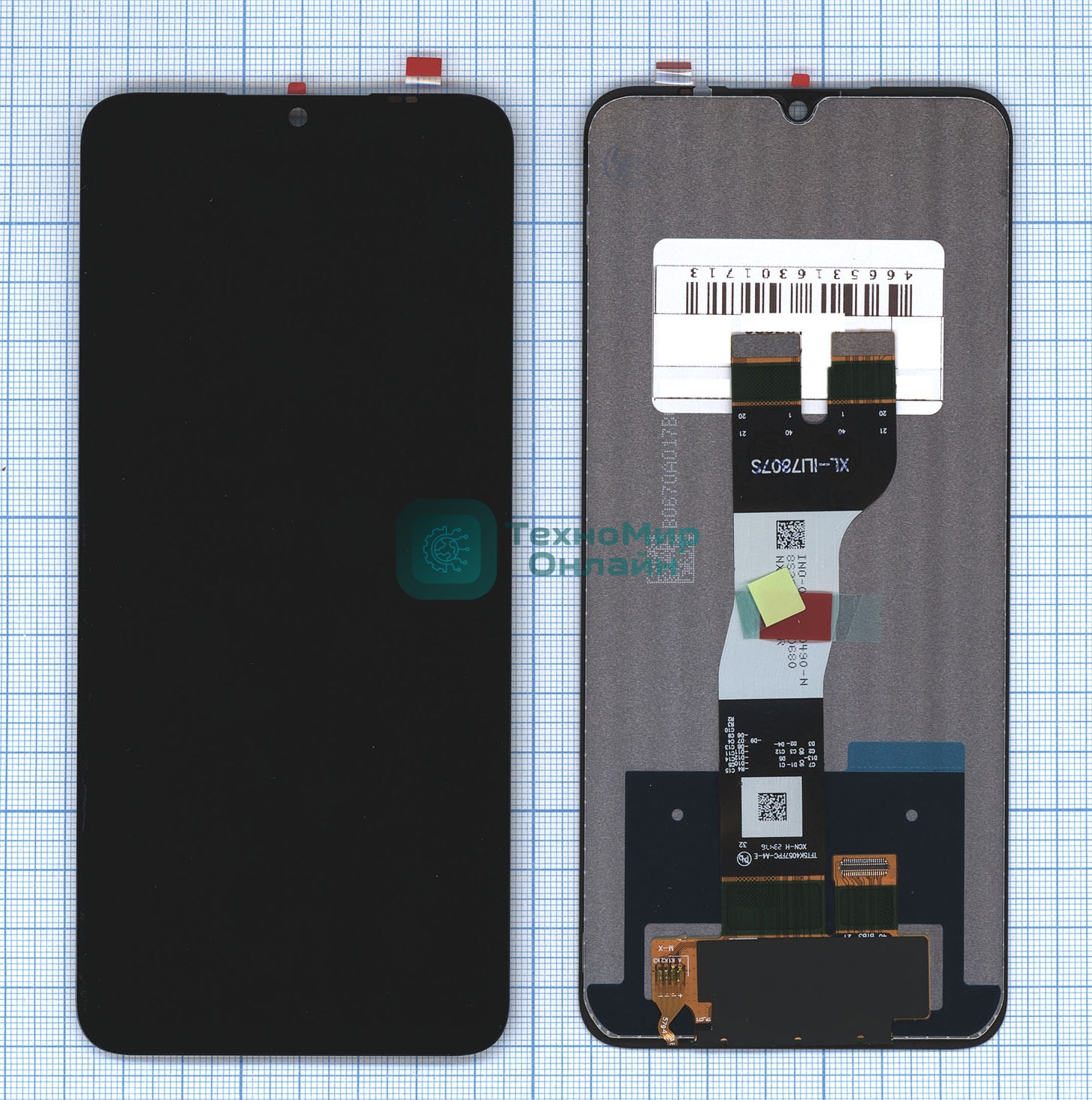 Дисплей для Samsung Galaxy A05S SM-A057F в сборе с тачскрином черный