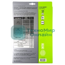 Фотобумага Cactus CS-LPA4160100 A4/160г/м2/100л./белый глянцевое для лазерной печати