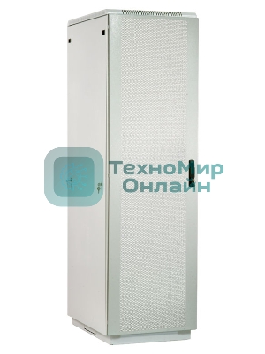 Шкаф телекоммуникационный напольный 42U (600x800) дверь перфорированная 2 шт. (3 места), ШТК-М-42.6.8-44АА