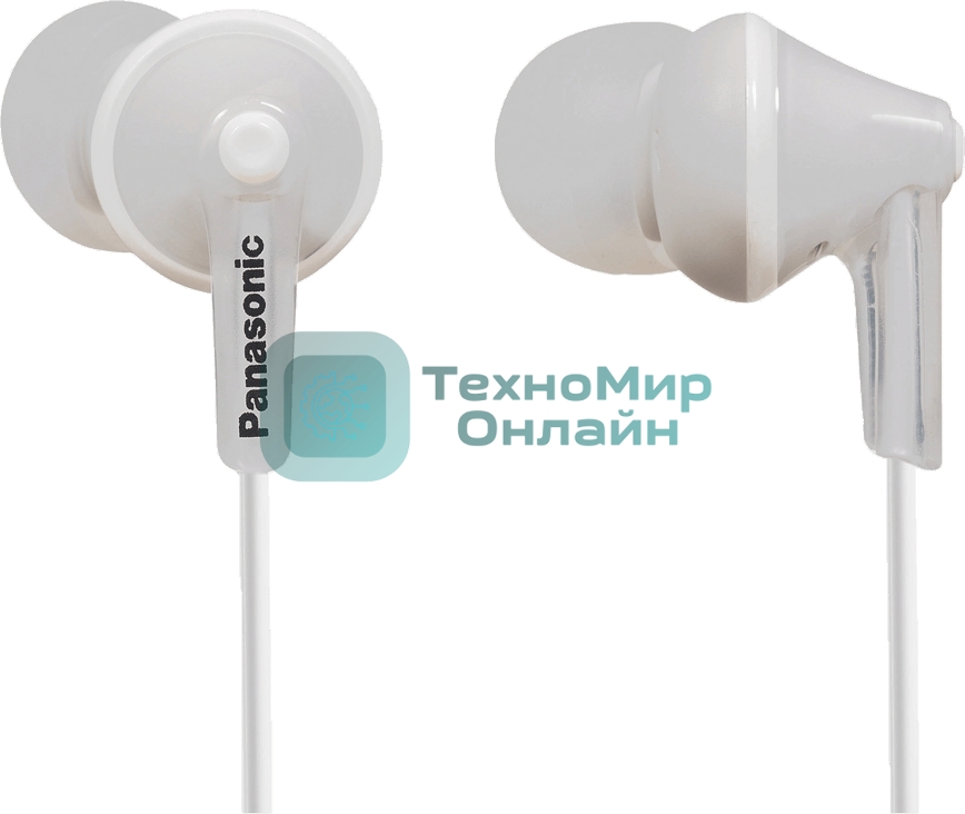 Проводные наушники Panasonic RP-HJE125E-W белый, внутриканальные, Jack 3.5 мм