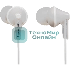 Проводные наушники Panasonic RP-HJE125E-W белый, внутриканальные, Jack 3.5 мм