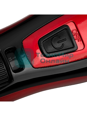 Машинка для стрижки Starwind SHC 4470 красный 3Вт (насадок в компл:2шт)