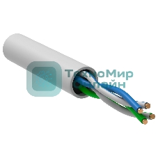 Кабель информационный ITK кат.5е U/UTP не экранированный 2X2X24AWG LSZH внутренний 305м белый