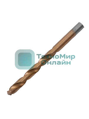 Сверло Matrix по металлу,10 мм, HSS, нитридтитановое покрытие, цилиндрический хвостовик