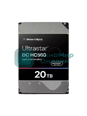 Жесткий диск Western Digital HDD SAS Server 20Tb Ultrastar DC HC560 7200 12Gb/s 512MB 1 year warranty