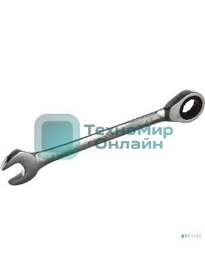 Набор ключей комбинированных трещоточных Rexant (8, 10, 13, 17, 19 мм), 5 шт., CrV, зеркальное хромирование