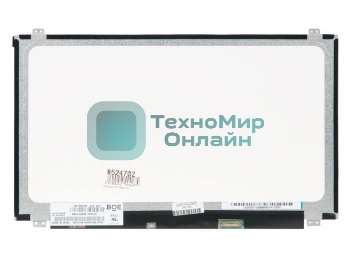 Матрица 15.6 Glare NT156WHM-N32, WXGA HD 1366x768, 30 Lamels DisplayPort, cветодиодная, UP-DOWN BKT