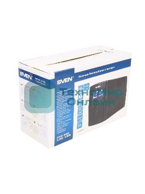 Источник бесперебойного питания SVEN Pro 650 650VA/390W LCD, USB, RJ-45 (2 EURO)