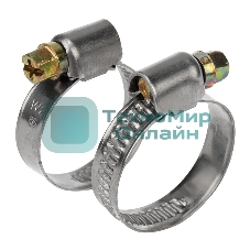 Хомут червячный Rexant 16-27-0,7 мм, (упак. 50 шт)