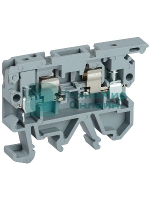 Клемма винтовая КВИ-4-П с держат. предохр. 5х20 сер. IEK YZN30-004F-K02