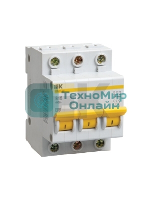 Выключатель автоматический модульный 3п C 32А 4.5кА ВА47-29 IEK MVA20-3-032-C