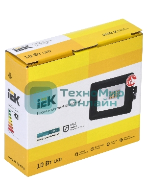 Прожектор светодиодный СДО 06-10 4000К IP65 черный IEK LPDO601-10-40-K02