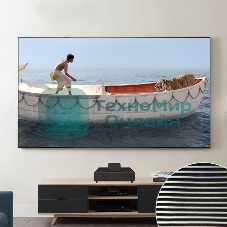 Экран Cinema S'OK SCPSFR-200x113UST-PET для ультракороткофокусных проекторов 90'' 16:9 настенный, постоянного натяжения, полотно PET Crystal ALR UST, рама черная 1 см