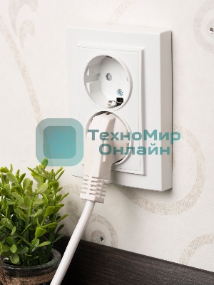 Розетка 2-ая, с/з,со шторками, 16А, СП Basic Минск белый