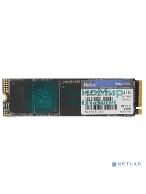 Накопитель SSD Netac NV2000, 1Tb, PCIe 3.0 x4, M.2 2280, NVMe, R/W 2500/2100
