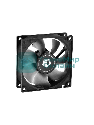 Вентилятор для корпуса ID-Cooling NO-8025-SD черный, 80 мм, 2000 об/мин, 21 дБ, 3 pin