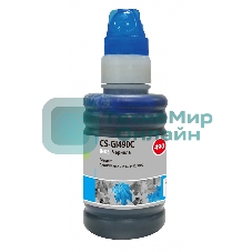 Чернила Cactus CS-GI490C голубой 100мл для Canon PIXMA G1400, G2400, G3400