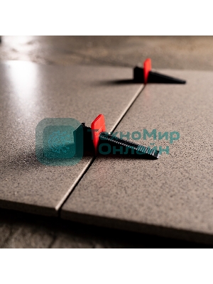 Система выравнивания плитки СВП Rexant (клипса/зажим и клин 40/40 шт.)