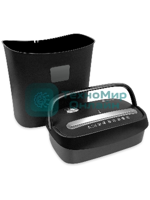 Шредер ГЕЛЕОС УД15-4, (DIN P-4), фрагмент 3,9х35мм, 8-10 лист (70г/м2), скобы, 15 литров