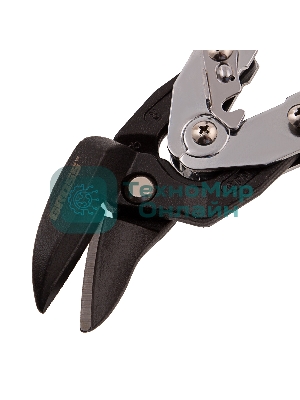 Ножницы по металлу GROSS 78351 усиленные 255мм прямой и правый резсталь-СrMo двухкомп.рукоятки