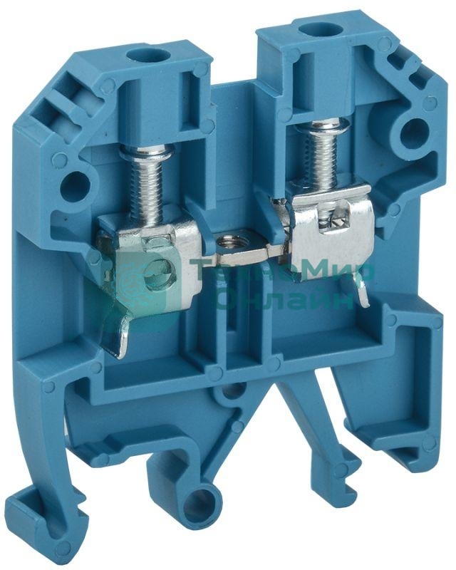 Клемма винтовая КВИ-4 кв.мм синяя IEK YZN30-004-K07