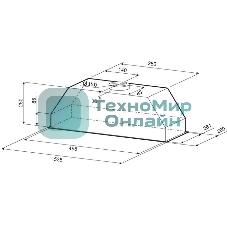 Вытяжка встраиваемая Krona Runa 600 PB черный, 60 см, 845 куб. м/ч, 53 дБ