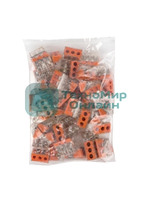 Клемма строительно-монтажная СМК 773-173 3-проводная 2.5-6.0 кв.мм с пастой (уп.50 шт) PROxima EKF plc-smk-773-173