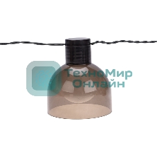 Гирлянда садовая Rexant Эбби, 335 см, 3000К, встроенный аккумулятор, солнечная панель, коллекция Лондон