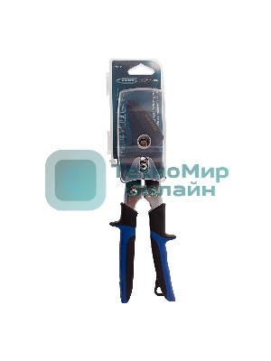 Ножницы по металлу GROSS 78351 усиленные 255мм прямой и правый резсталь-СrMo двухкомп.рукоятки