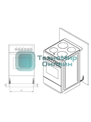 Плита газовая Лысьва ГП 400 МС СТ-2у белый, конфорок 4 газовых, духовка 57 л, 50 см x 84 см x 60 см