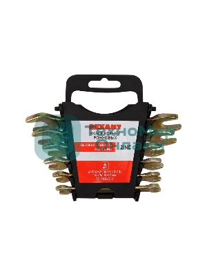 Набор ключей рожковых Rexant (6х7-16х17 мм), 6 шт., желтый цинк