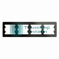 Рамка 4-м Glossa горизонт. антрацит SchE GSL000704