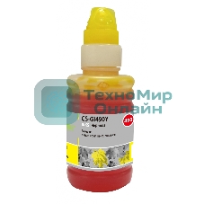 Чернила Cactus CS-GI490Y желтый 100мл для Canon PIXMA G1400, G2400, G3400