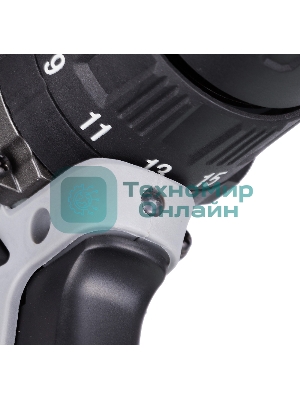 Дрель-шуруповерт аккумуляторная ИНТЕРСКОЛ ДАУ-13/18ВК, Аккумуляторный, 18В, 2 АКБ, Ударный, Кейс