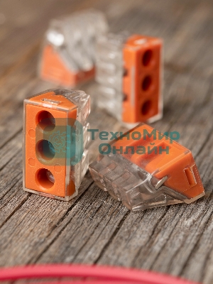 Клемма строительно-монтажная СМК 773-173 3-проводная 2.5-6.0 кв.мм с пастой (уп.50 шт) PROxima EKF plc-smk-773-173