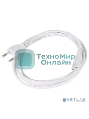 Кабель для аудио-видео техники IEC-320-C7, 2-pin 1,8m, белый, iOpen ACE023-W-1.8M