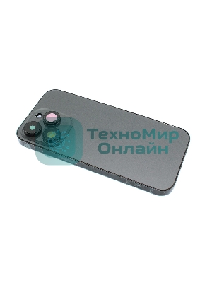 Задняя крышка (корпус) в сборе с рамкой для Apple iPhone 14 Pro черный