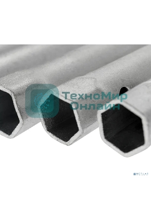 Набор ключей-трубок торцевых Rexant 6х22 мм, вороток, оцинкованные, 10 шт.