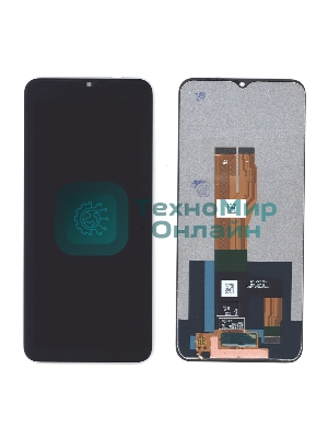 Дисплей (модуль) для Realme C30s (RMX3690) в сборе с тачскрином черный