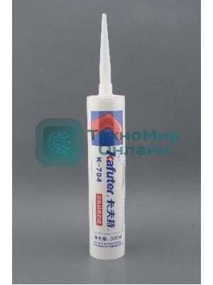 Клей-герметик силиконовый Kafuter K-704 белый 300 мл
